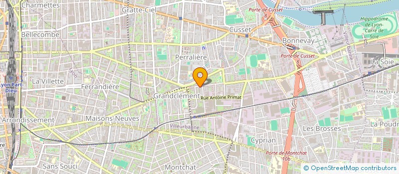 localisation de l'entreprise DG DANSE  VILLEURBANNE