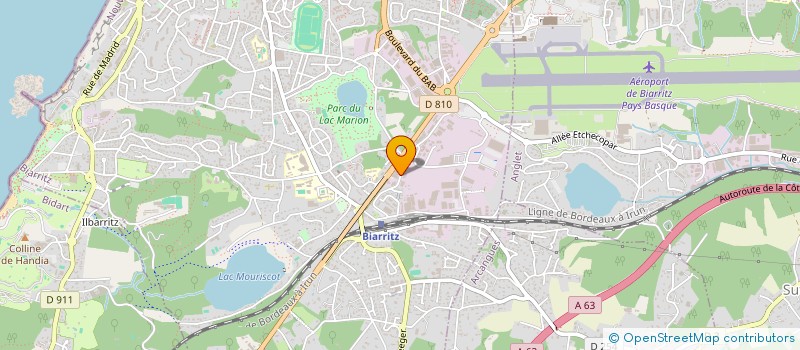 localisation de l'entreprise DG DESIGN à BIARRITZ