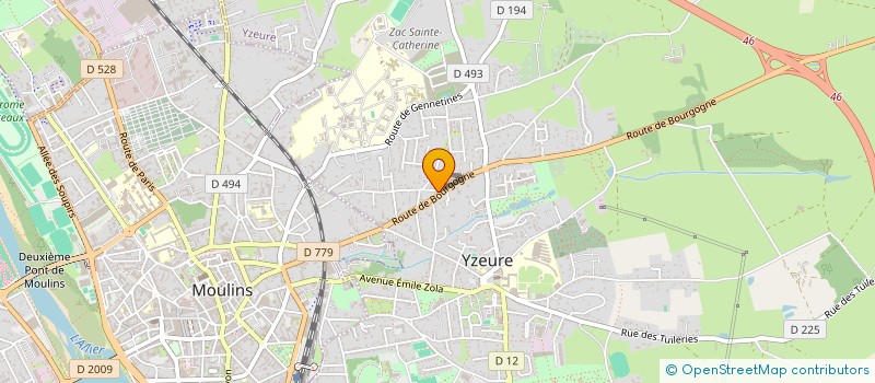 localisation de l'entreprise DG DESIGN à YZEURE