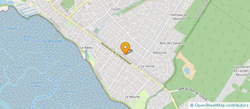 localisation de l'entreprise DG DEVELOPPEMENT  ANDERNOS-LES-BAINS