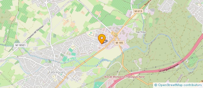 localisation de l'entreprise DG DIFFUSION à FABREGUES