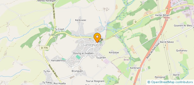localisation de l'entreprise DG DISTRI  SERVICE à LANDREVARZEC