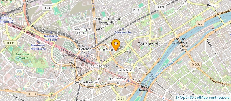 localisation de l'entreprise DG EXPRESS à COURBEVOIE