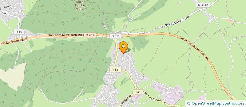 localisation de l'entreprise DG FERMETURES  ORCHAMPS-VENNES