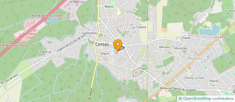 localisation de l'entreprise DG FINANCES à CESTAS