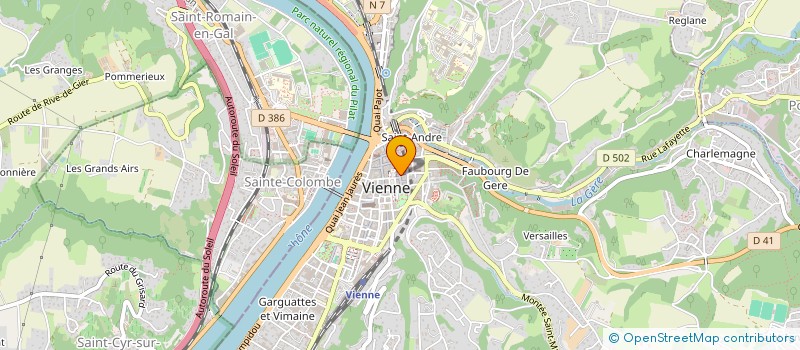 localisation de l'entreprise DG FROMAGERIE à VIENNE