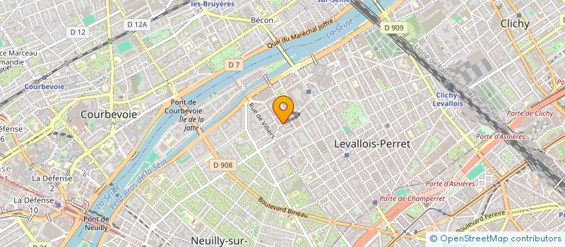 localisation de l'entreprise DG HOLDING à LEVALLOIS PERRET