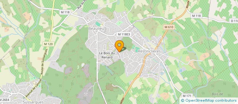 localisation de l'entreprise DG-HOLDING  RESTINCLIERES