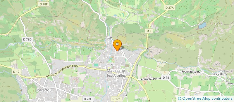 localisation de l'entreprise DG HOME DESIGN  MAUSSANE-LES-ALPILLES