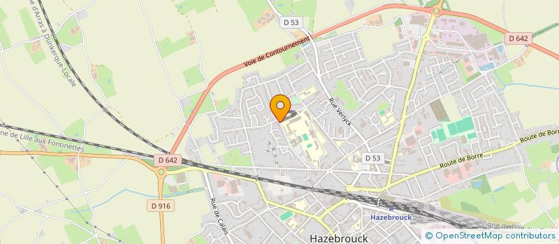 localisation de l'entreprise DG IMMO  HAZEBROUCK