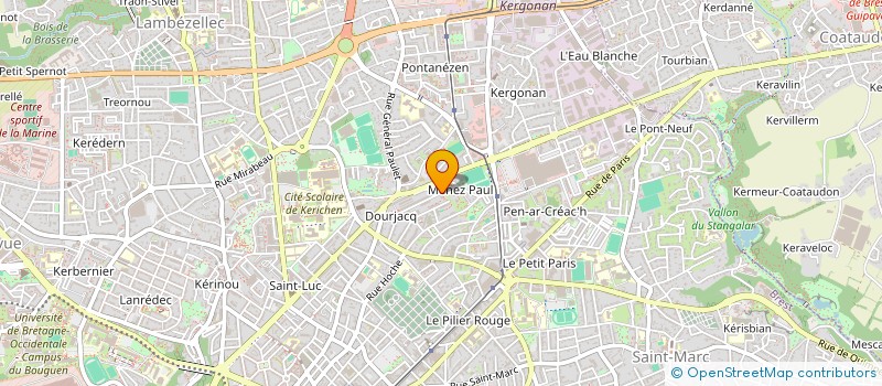 localisation de l'entreprise DG IMMO  BREST