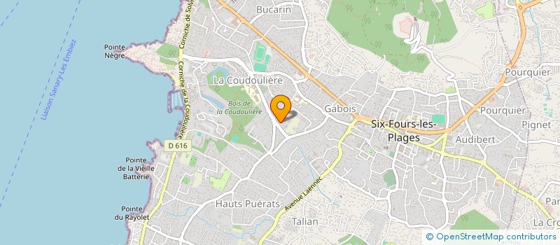 localisation de l'entreprise DG-IMMO à SIX-FOURS-LES-PLAGES