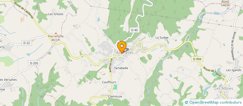 localisation de l'entreprise DG IMMO  ASPRIERES