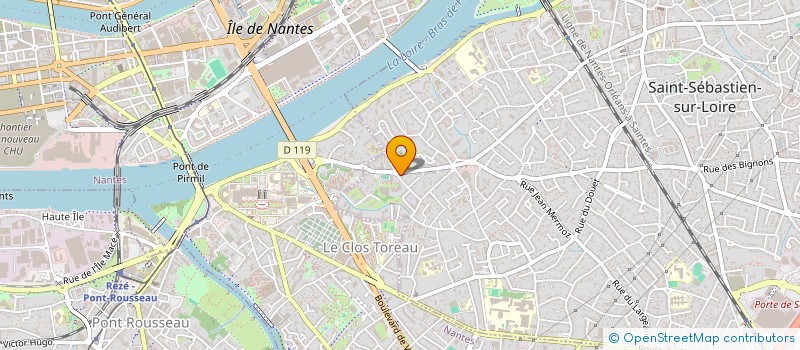 localisation de l'entreprise DG IMMO INVEST à SAINT-SEBASTIEN-SUR-LOIRE