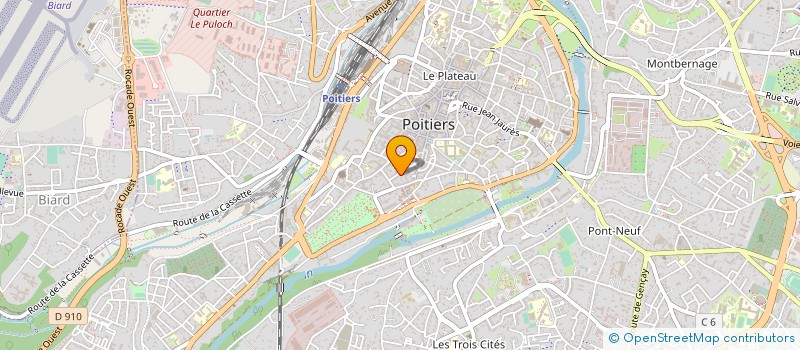 localisation de l'entreprise DG IMMOBILIER à POITIERS