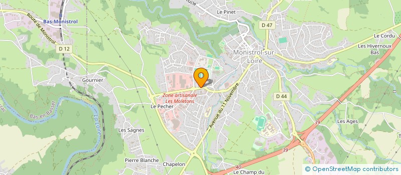 localisation de l'entreprise DG IMMOBILIER  MONISTROL-SUR-LOIRE