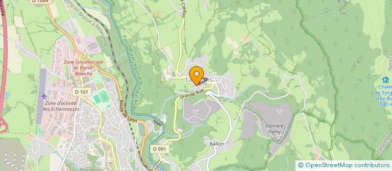 localisation de l'entreprise DG IMMOBILIER à VALSERHONE