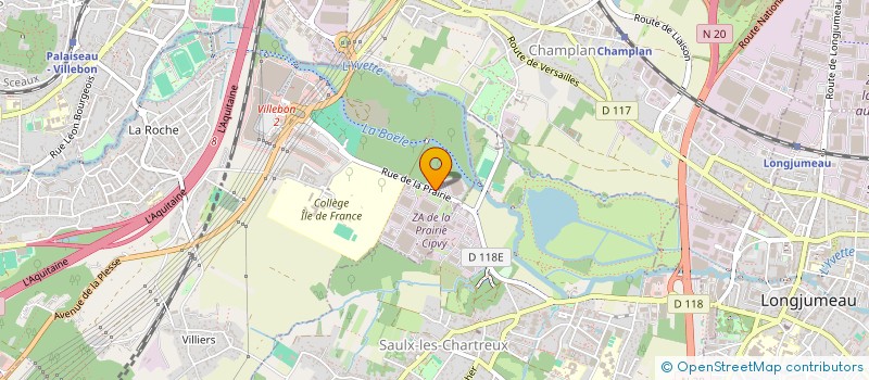 localisation de l'entreprise DG IMMOBILIERE à VILLEBON-SUR-YVETTE