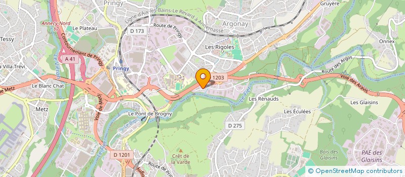 localisation de l'entreprise DG INVEST  ARGONAY