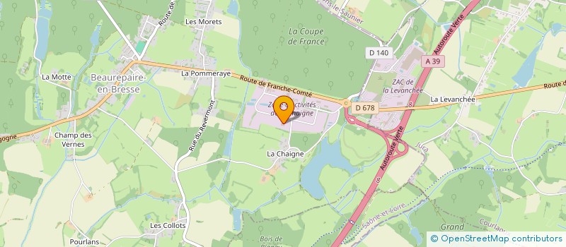 localisation de l'entreprise DG INVEST  BEAUREPAIRE-EN-BRESSE