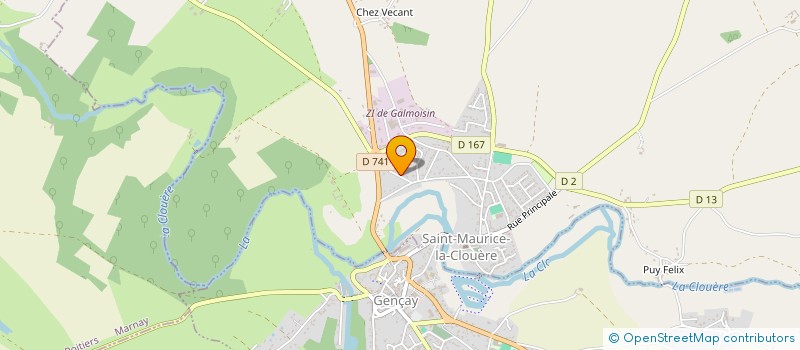 localisation de l'entreprise DG INVESTISSEMENT  SAINT-MAURICE-LA-CLOUERE