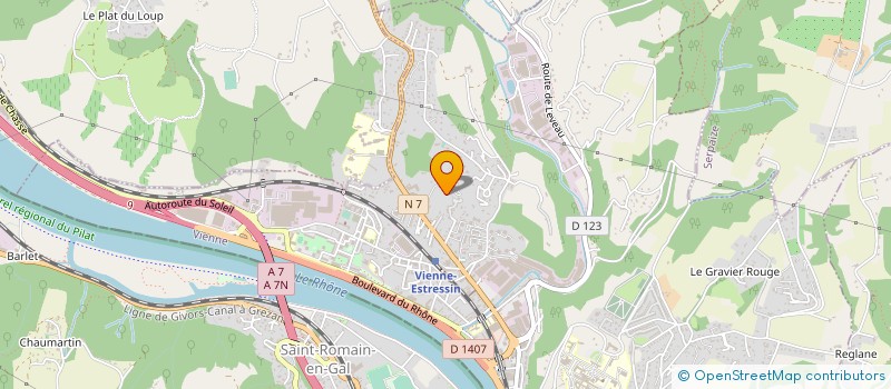 localisation de l'entreprise DG INVESTISSEMENTS à VIENNE