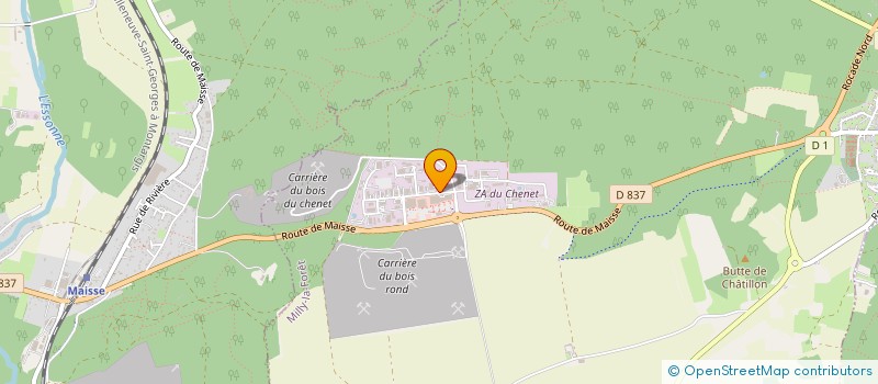 localisation de l'entreprise DG LOCATION  MILLY-LA-FORET