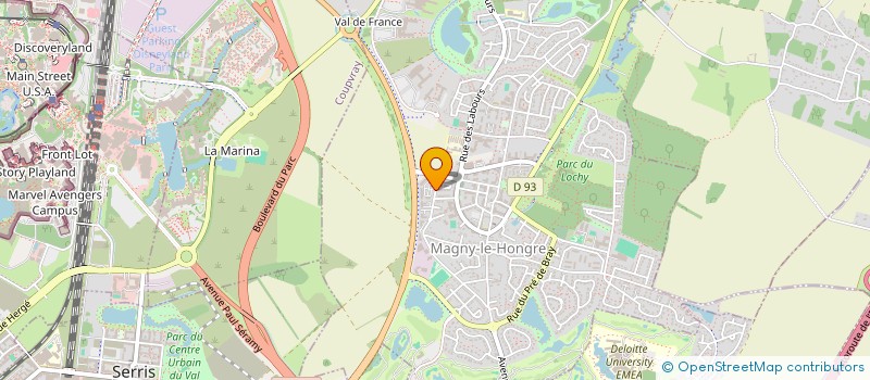 localisation de l'entreprise DG LOGISTIQUE à MAGNY-LE-HONGRE