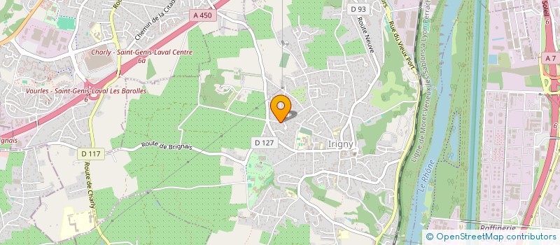 localisation de l'entreprise DG MACHINES  IRIGNY