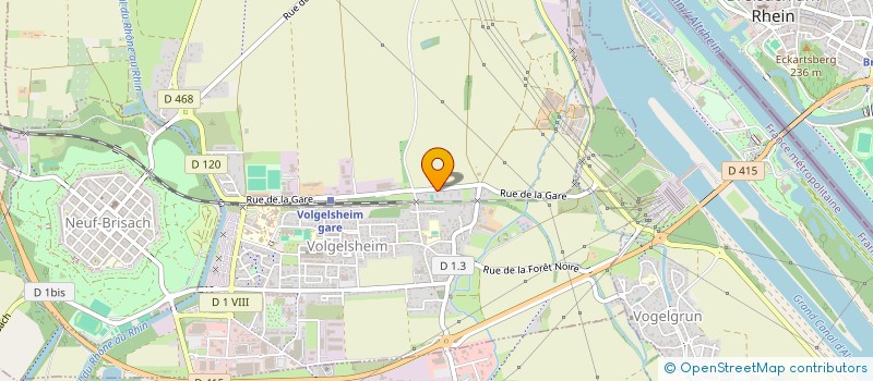 localisation de l'entreprise DG ONIRIS  VOLGELSHEIM