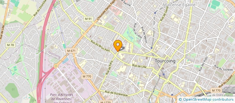 localisation de l'entreprise DG OPTI SAS  TOURCOING