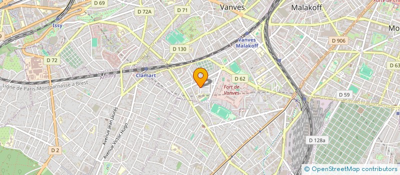 localisation de l'entreprise DG'OPTIQUE  MALAKOFF