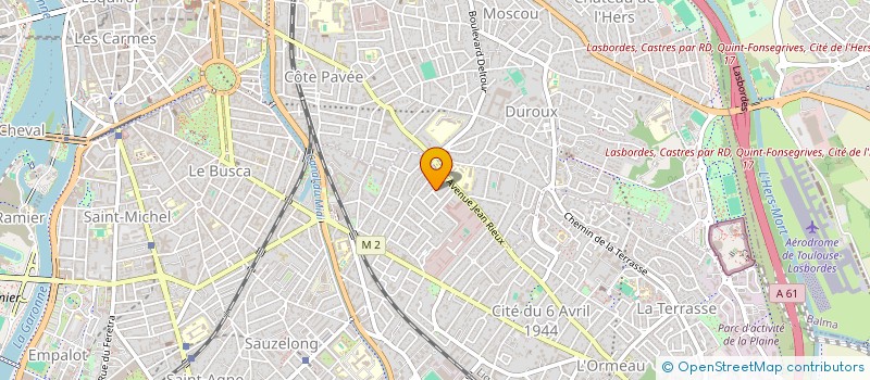 localisation de l'entreprise DG PARTICIPATIONS à TOULOUSE