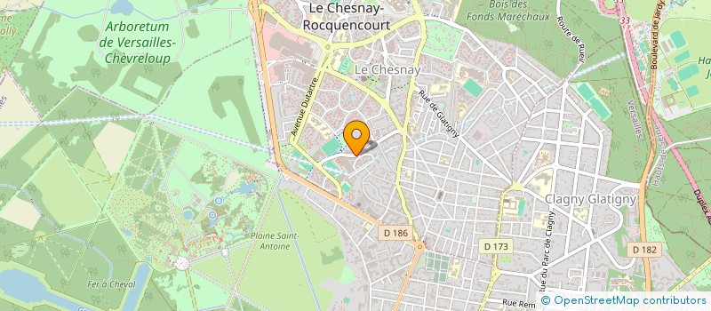 localisation de l'entreprise DG PARTNER SOLUTIONS  LE CHESNAY-ROCQUENCOURT