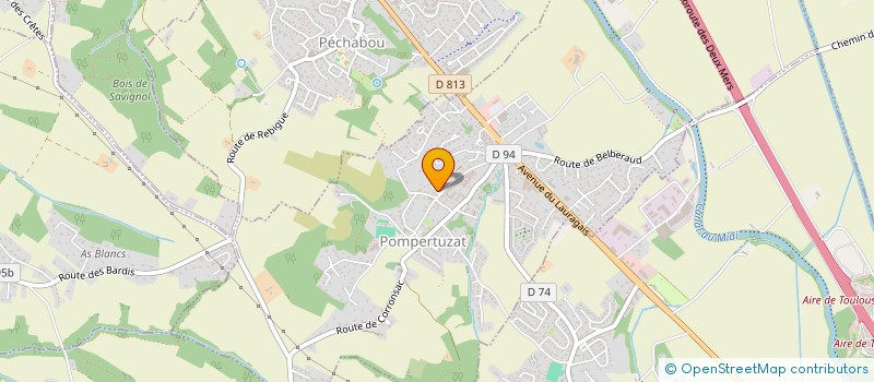 localisation de l'entreprise DG PEINTURE  POMPERTUZAT