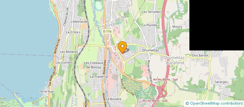 localisation de l'entreprise DG PEINTURES DECORATIONS  DRUMETTAZ-CLARAFOND