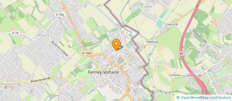 localisation de l'entreprise DG PRESTIGE CARS EUROPE à FERNEY-VOLTAIRE