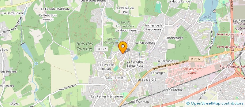 localisation de l'entreprise DG PRODUCTION  BALLAN-MIRE