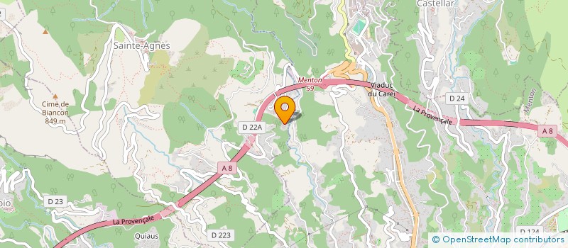 localisation de l'entreprise DG SERRURERIE COTE D'AZUR  SAINTE-AGNES