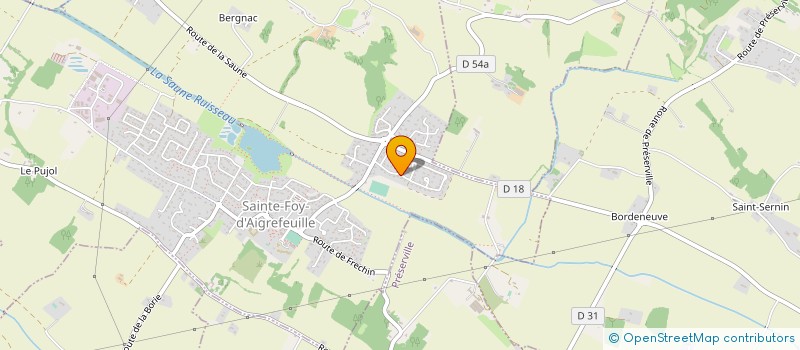 localisation de l'entreprise DG SERVICES  SAINTE-FOY-D'AIGREFEUILLE