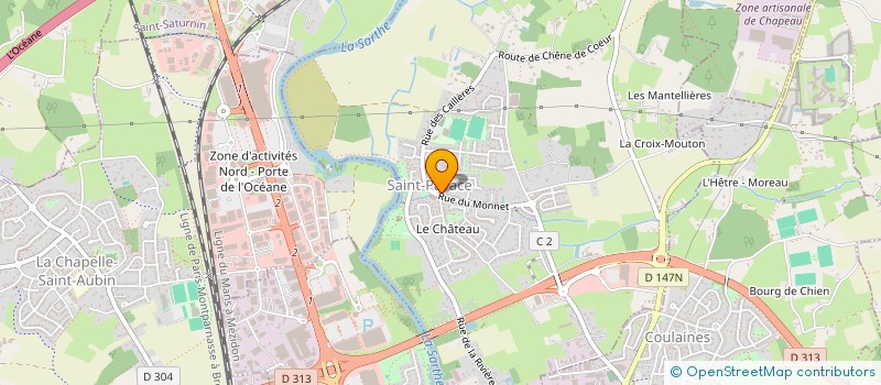 localisation de l'entreprise DG SERVICES  SAINT-PAVACE