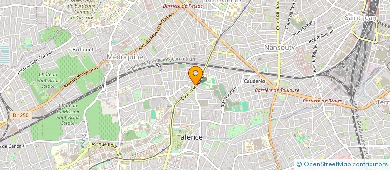 localisation de l'entreprise DG TALENCE  TALENCE