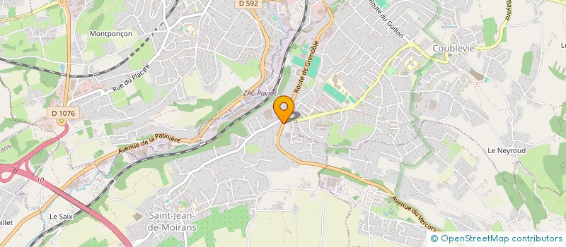 localisation de l'entreprise DG THERMIE  SAINT-JEAN-DE-MOIRANS