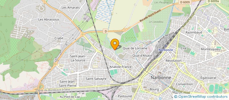 localisation de l'entreprise DG TOITURE à NARBONNE