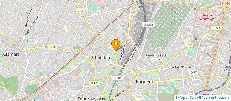 localisation de l'entreprise DG TRANSFERT  CHATILLON