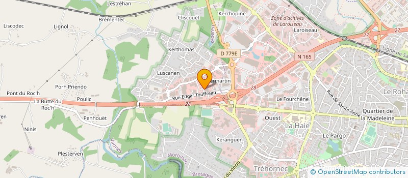 localisation de l'entreprise DG VANNES à PLOEREN