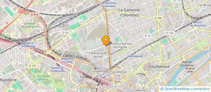 localisation de l'entreprise DG VIDEO à COURBEVOIE