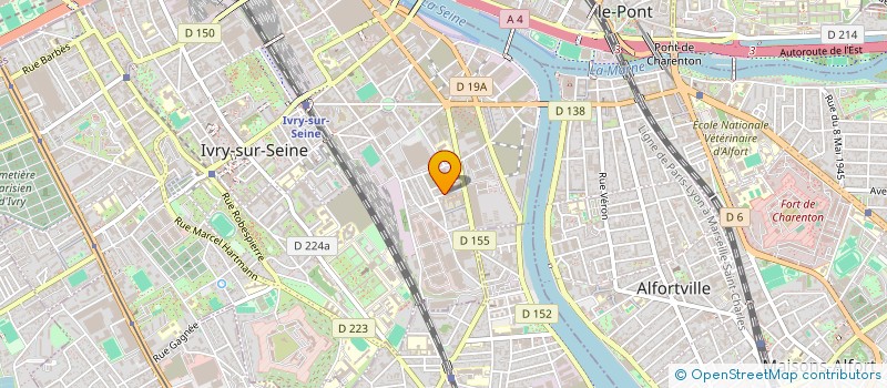 localisation de l'entreprise DG2 BAT à IVRY-SUR-SEINE