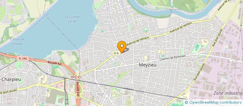 localisation de l'entreprise DG3A  MEYZIEU