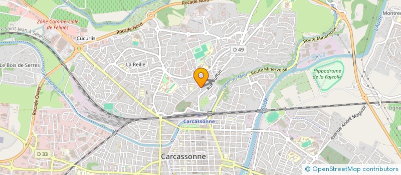 localisation de l'entreprise DG4E à CARCASSONNE